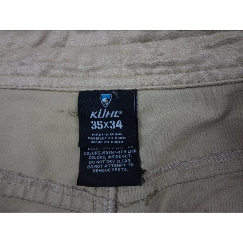Kuhl Easy Rydr Vintage Patina Brown Stretch Gorpcore Canvas Pants 35x34 (34x33)